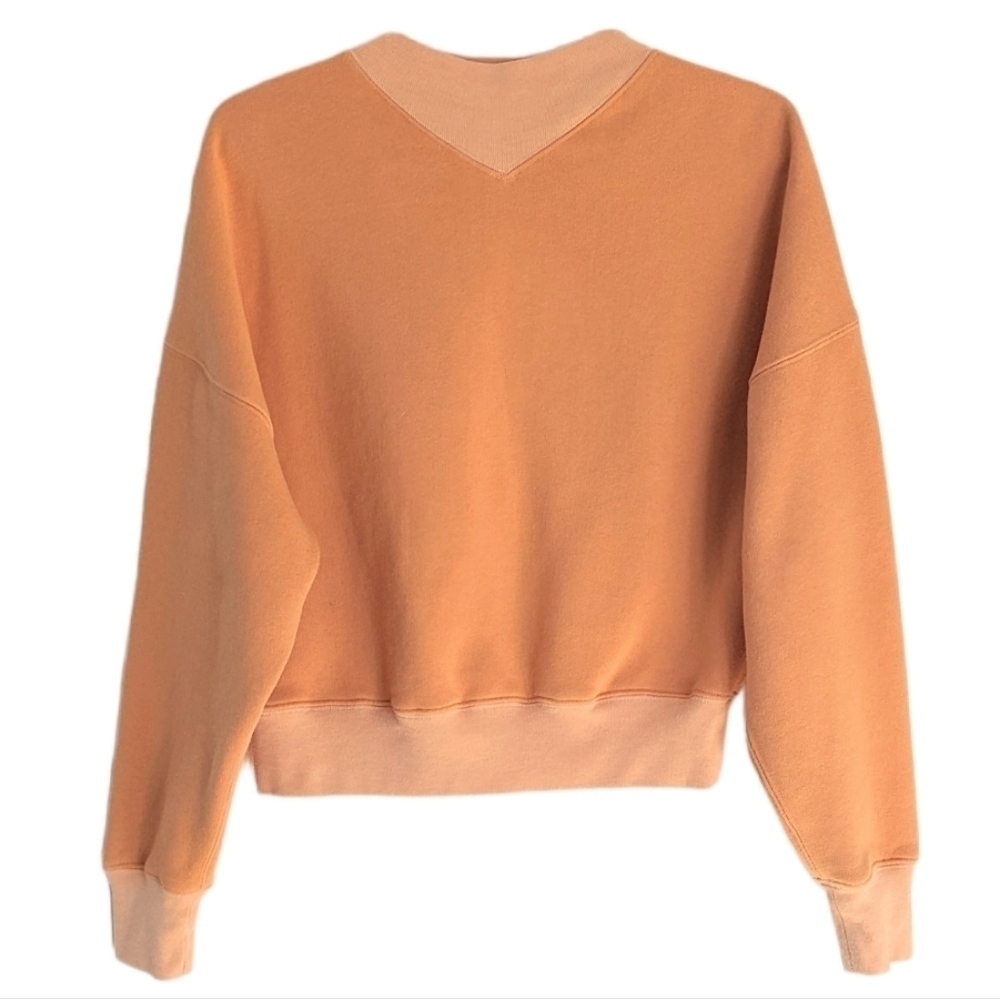 Aritzia Wilfred mustard yellow sweatshirt 75457 Medium t4